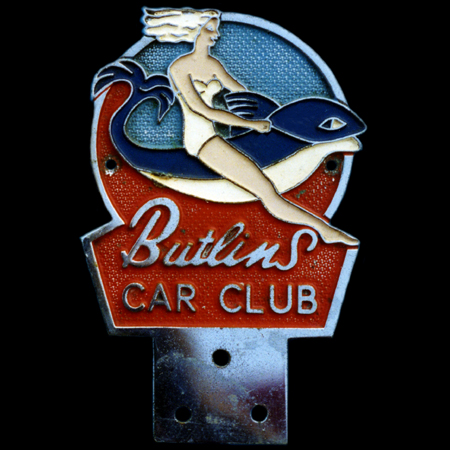 Butlins Car Club Car Badge