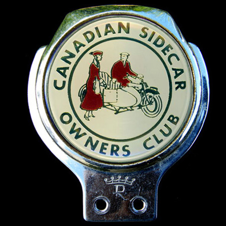 Canadian Sidecar Owners Club Car Badge