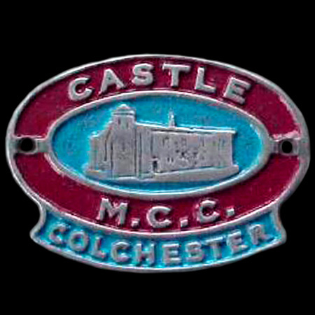 Castle Motor Cycle Club Colchester  Car Badge
