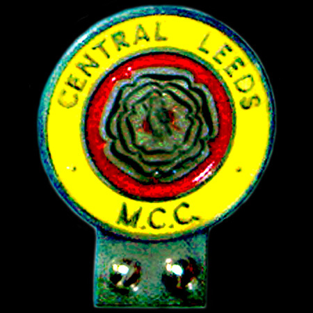 Central Leeds Motor Cycle Club Car Badge