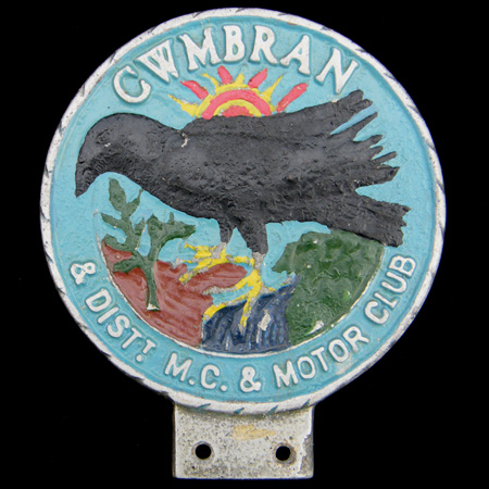 Cwmbran & District Motor Cycle & Motor Club Car Badge