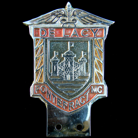 De Lacy Motor Club Pontefract  Car Badge