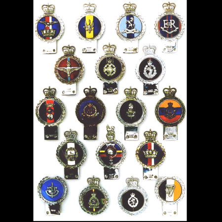 Display of  Gaunt Military badges