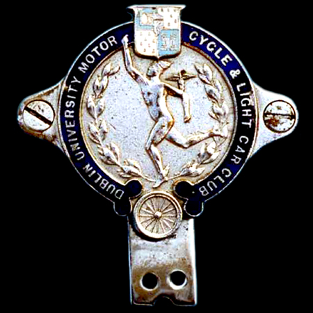 Dublin University Motor Cycle & Light Car Club Car Badge