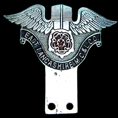 East Lancashire Motor Cycle & Light Car Club Car Badge