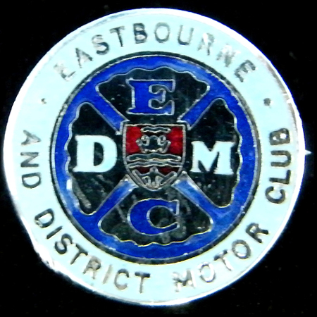 Eastbourne and District Motor Club lapel badge