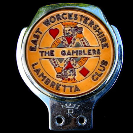 East Worcestershire Lambretta Club Car Badge