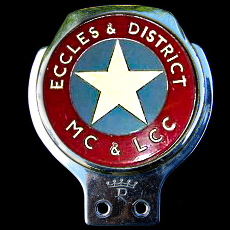 Eccles & District Motor Cycle & Light Car Club Car Badge