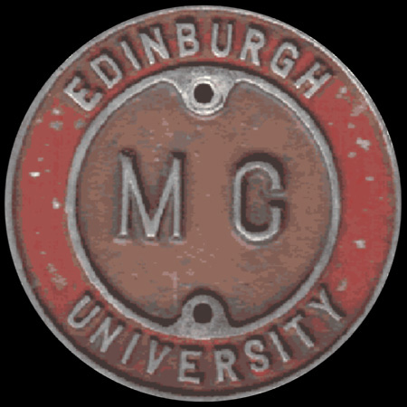 Edinburgh University Motor Club Car Badge