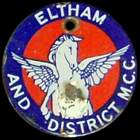 Eltham and District Motor Cycle Club Car Badge