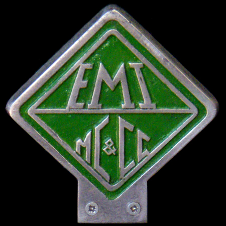 EMI Motor Cycle & Car Club Car Badge