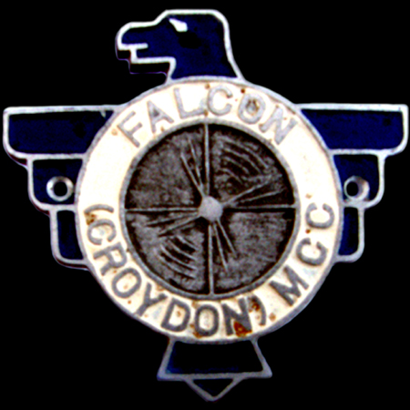 Falcon (Croydon) Motor Cycle Club Car Badge