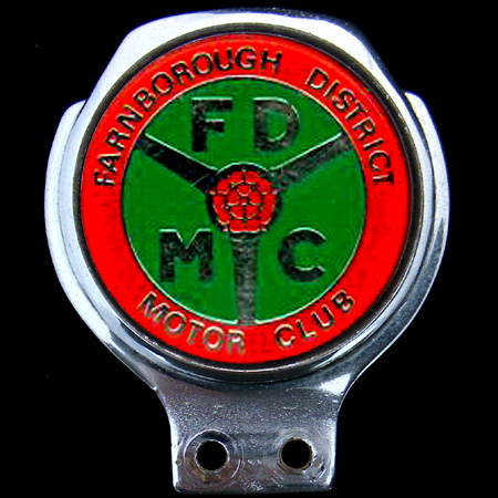 Farnborough District Motor Club Car Badge