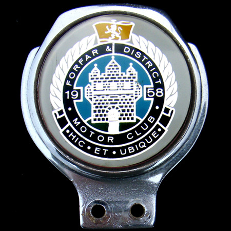 Forfar & District Motor Club Car Badge