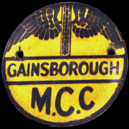 Gainsborough Motor Cycle Club Car Badge