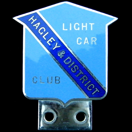 Hagley & District Light Car Club Car Badge
