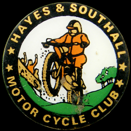 Hayes & Southall Motor Cycle Club lapel badge