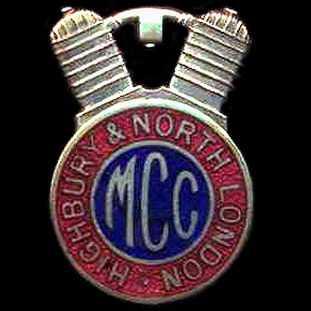 Highbury & North London Motor Cycle Club Lapel Badge