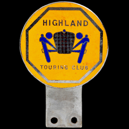 Highland Touring Club Car Badge