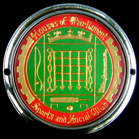Houses of Parliment Sports & Social Club Car Badge