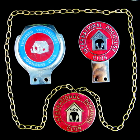 International Doghouse Club Car Badges