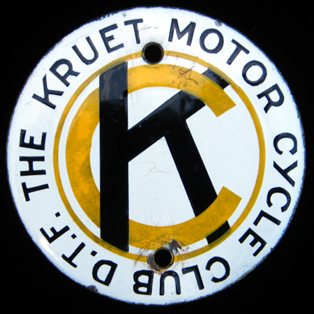 Kruet Motor Cycle Club D.T.F. Car Badge