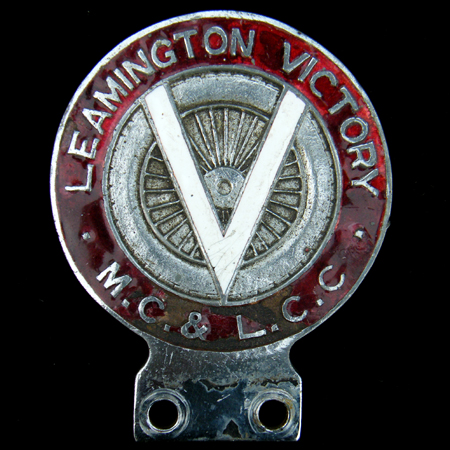 Leamington Victory Motor Cycle & Light Car Club Car Badge