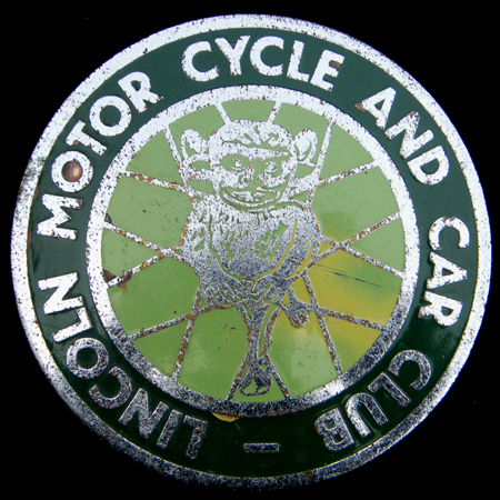 Lincoln Motor Cycle & Car Club Car Badge