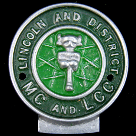 Lincoln and District Motor Cycle & Light Car Club Car Badge