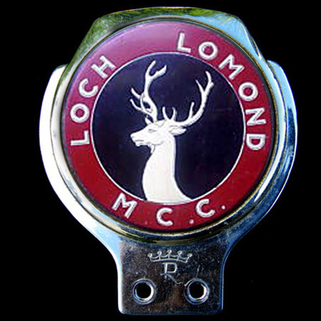Loch Lomond Motor Cycle Club Car Badge
