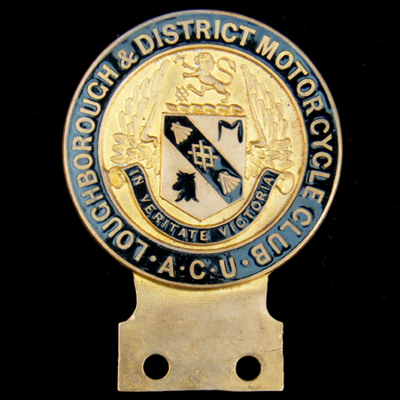 Loughborough & District Motor Cycle Club Car Badge