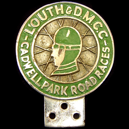 Louth & District Motor Cycle Club Cadwell Park Road Races Car Badge