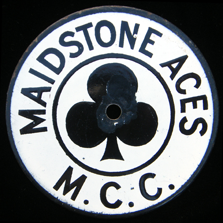 Maidstone Aces Motor Cycle Club Car Badge