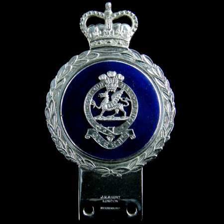 Queen's Regiment J R Gaunt Car Badge