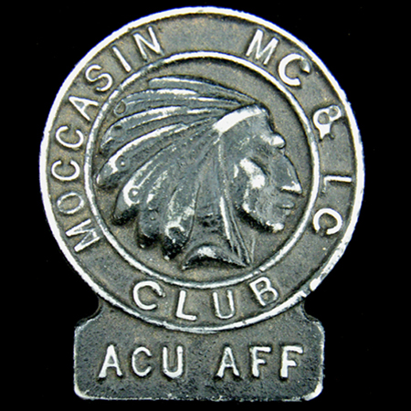 Moccasin Motor Cycle & Light Car Club Car Badge