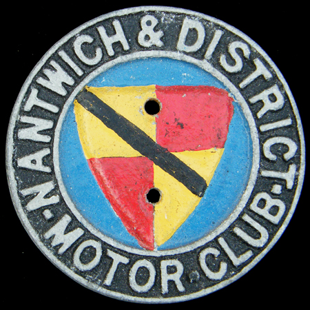 Nantwich & District Motor Club Car Badge