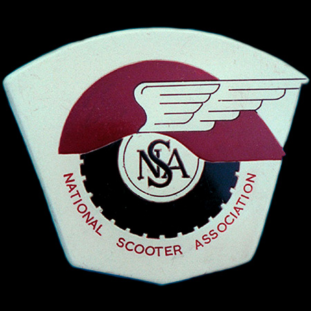 National Scooter Association Car Badge