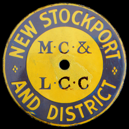 New Stockport and District Motor Cycle & Light Car Club Car Badge