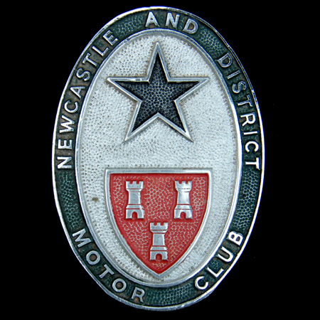 Newcastle and District Motor Club Car Badge