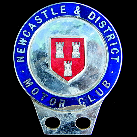 Newcastle & District Motor Club Car Badge