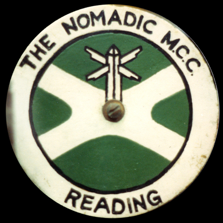 Nomadic Motor Cycle Club Reading  Car Badge