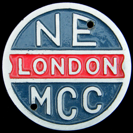 North East London Motor Cycle Club Car Badge