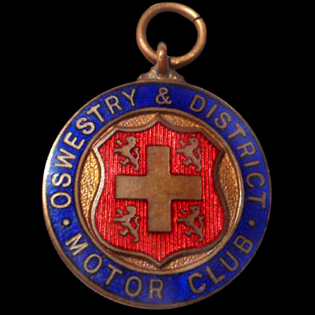 Oswestry & District Motor Club Medallian