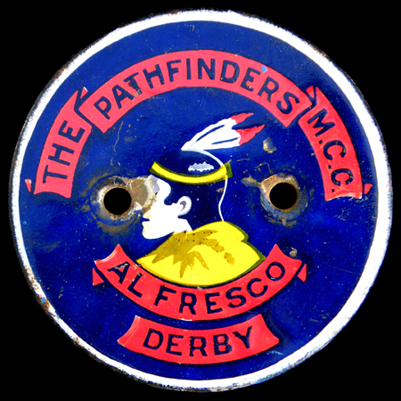 Pathfinders Motor Cycle Club Alfresco Derby  (The) Car Badge