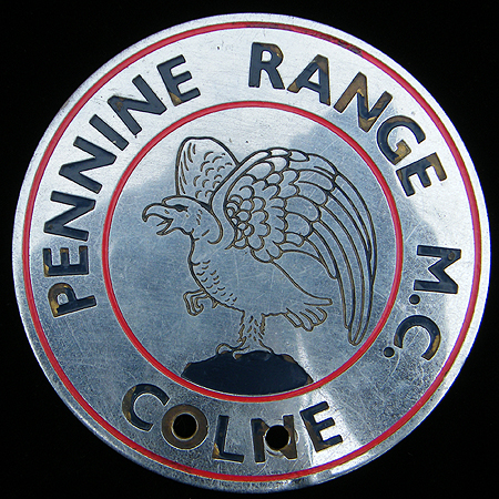 Pennine Range Motor Club Colne Car Badge