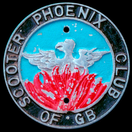 Phoenix Scooter Club of Great Britain Car Badge