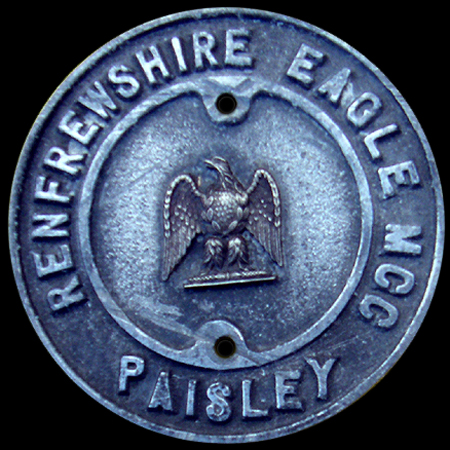 Renfrewshire Eagle Motor Cycle Club, Paisley Car Badge