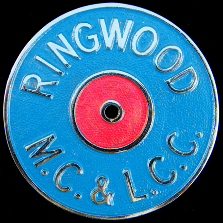 Ringwood Motor Cycle Club & Light Car Club Car Badge