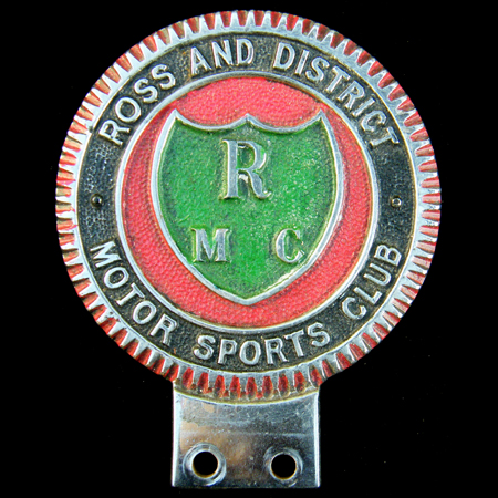 Ross and District Motor Sports Club Car badge