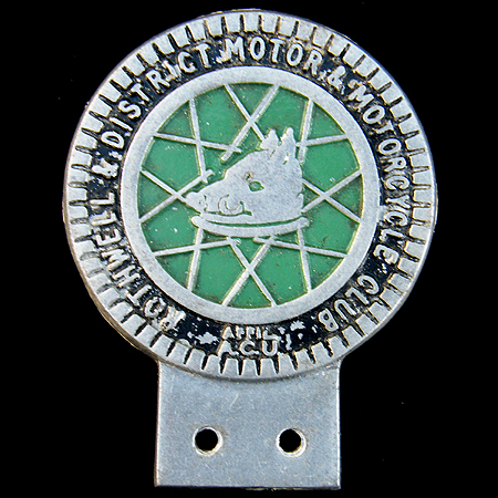Rothwell & District Motor & Motor Cycle Club Car Badge